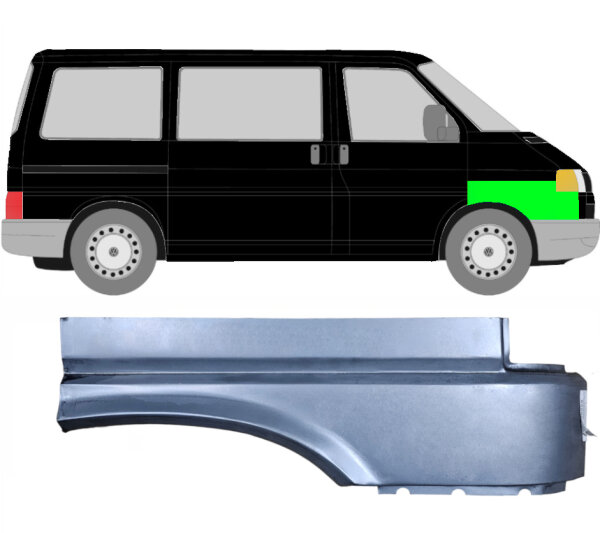 Vorne Kotflügel Blech für Volkswagen Transporter T4 1990 - 1996 rechts