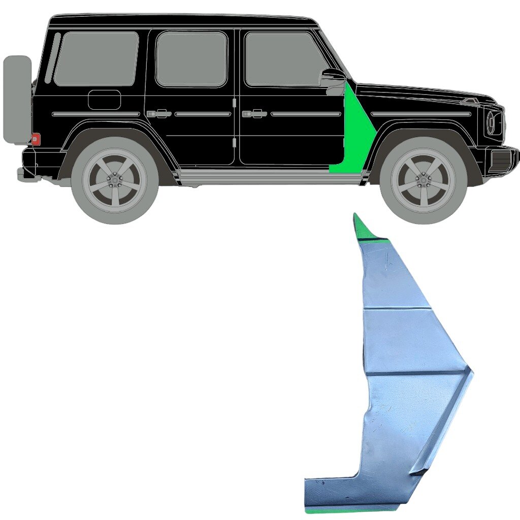 5883156 VAN WEZEL Kotflügel Vorne Rechts, Unten, Reparaturblech
