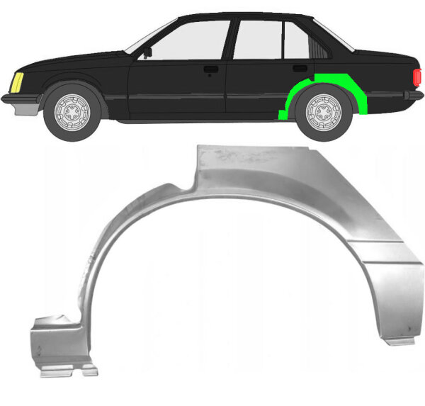Hinten Radlauf Blech für Opel / Vauxhall Rekord E 1977 - 1982 links