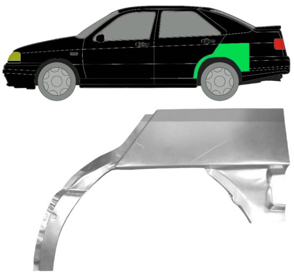 Hinten Radlauf Blech für Seat Toledo I 1991 - 1999 links
