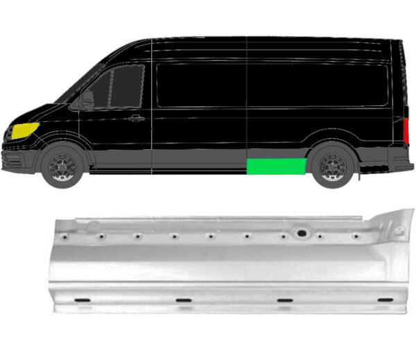 Hinten Lang Kotflügel Blech für Volkswagen Crafter Ab 2017 links