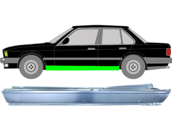 4 Tür Voll Schweller Blech für Bmw 3 E30 1982 - 1994 links