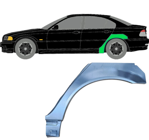 Hinten Radlauf Blech Klein für Bmw 3 E46 1998 - 2008 links