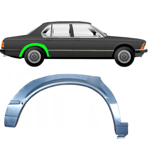 Hinten Radlauf Blech für Bmw 7 E23 1976 - 1986 rechts