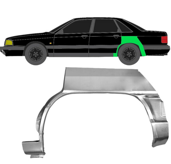 Hinten Radlauf Blech für Audi 100 C3 1982 - 1991 links