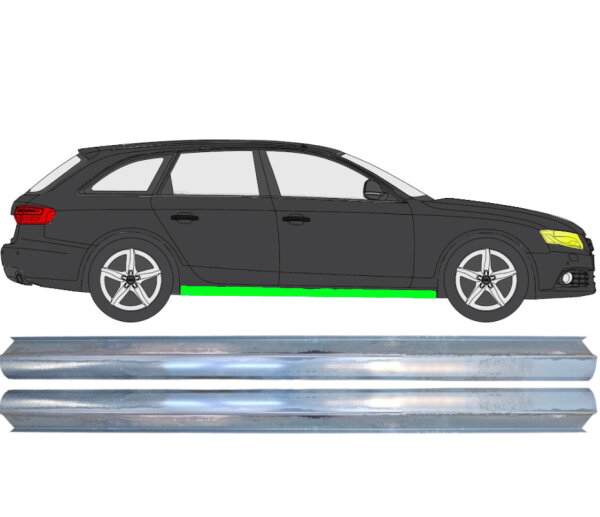 Schweller Blech Satz für Audi A4 B8 2007 - 2016 rechts & links