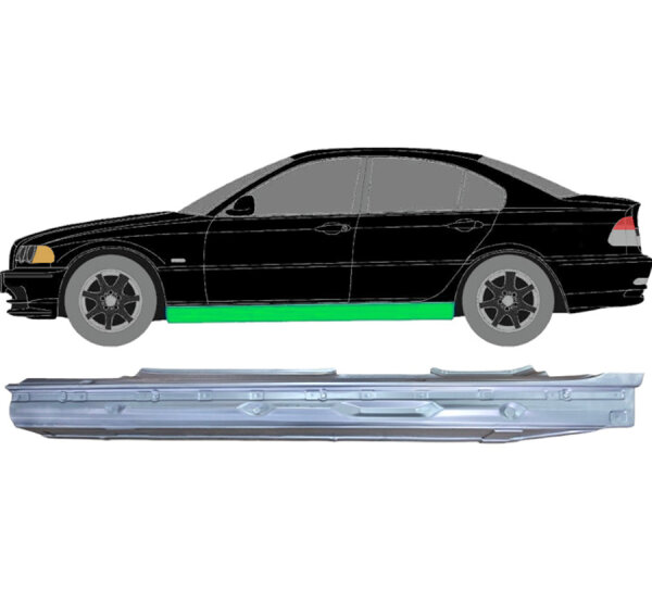 Voll Schweller Blech 1mm Stahl für Bmw 3 E46 1998 - 2008 links