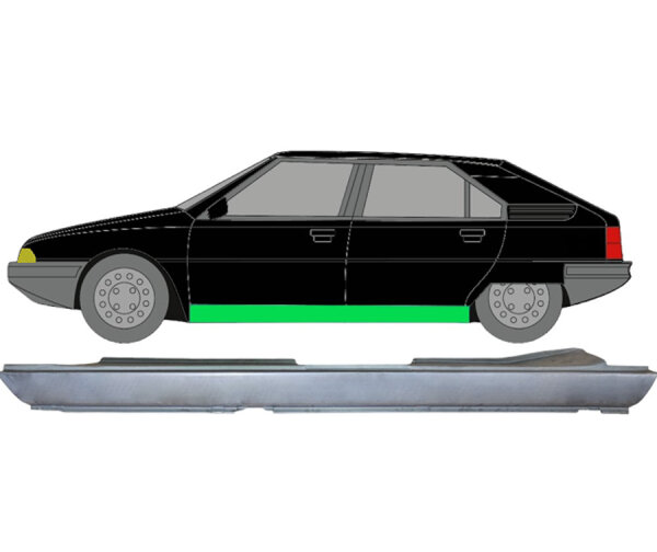Voll Schweller Blech für Citroen Bx 1982 - 1994 links
