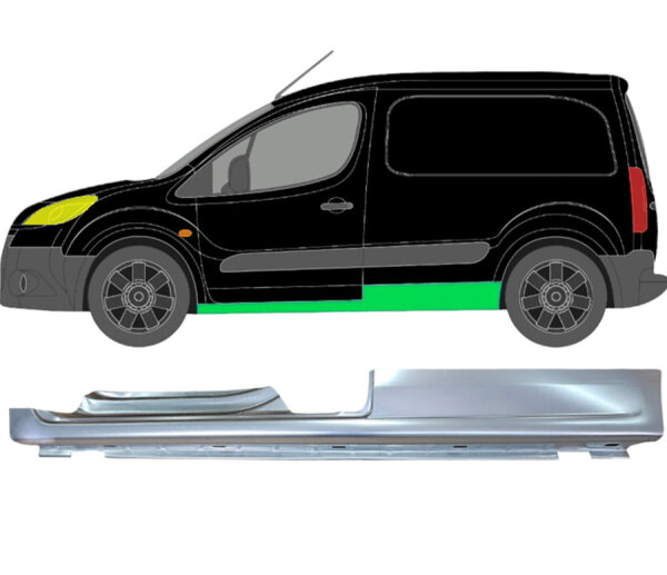 Voll Schweller Blech für Citroen Berlingo 2008 - 2018 links