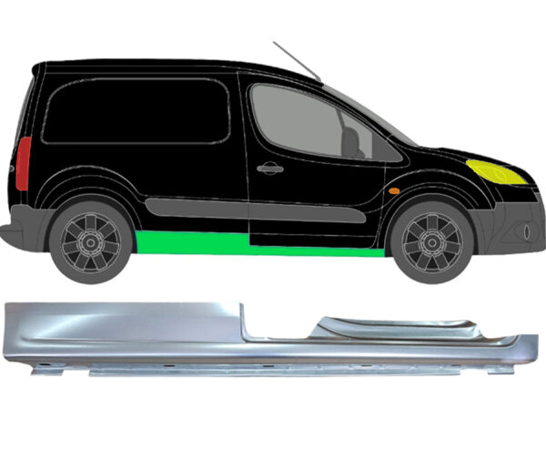Voll Schweller Blech für Peugeot Partner 2008 - 2018 rechts