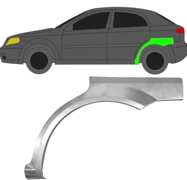 Hinten Radlauf Blech für Chevrolet Lacetti 2003 - 2009 links