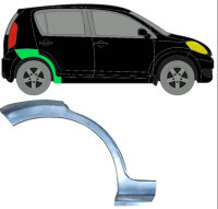 Hinten Radlauf Blech für Daihatsu Sirion 2005 - 2010...