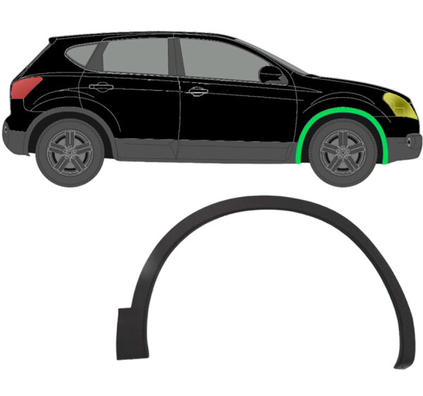 Seitenleiste vorne für Nissan Qashqai 2007 - 2014 rechts Plastik