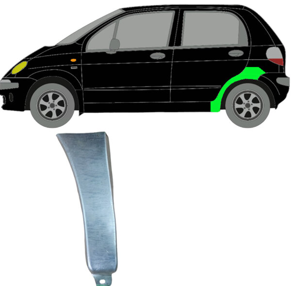 Hinten Radlauf Blech für Daewoo Chevrolet Matiz 1998 - 2008 links