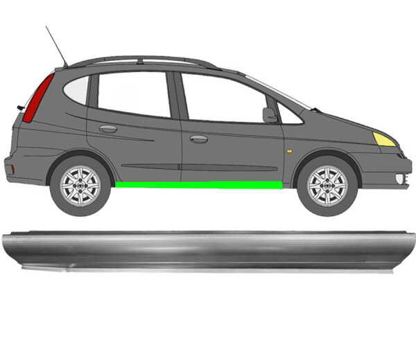 Schweller Blech für Daewoo Rezzo 2000 - 2004 rechts