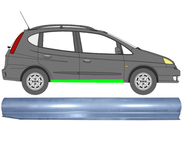 Schweller Blech einfache Version für Daewoo Tacuma 2000 - 2004 rechts