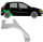 Hinten 5 Tür Radlauf Blech für Fiat Punto 1999 - 2010 rechts