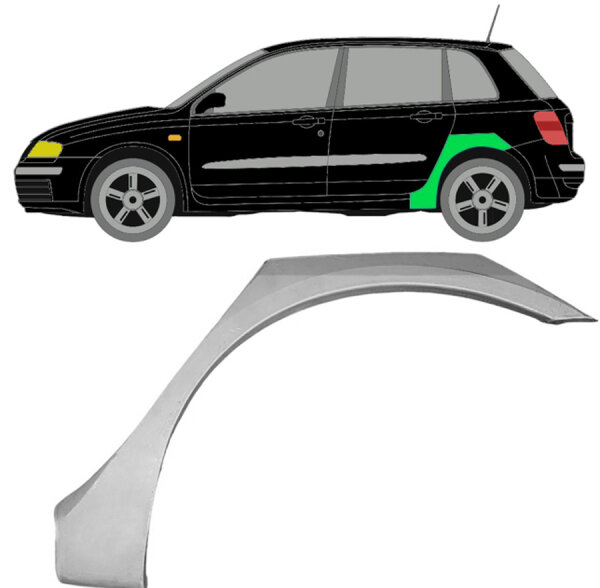 Hinten 5 Tür Radlauf Blech für Fiat Stilo 2001 - 2010 links