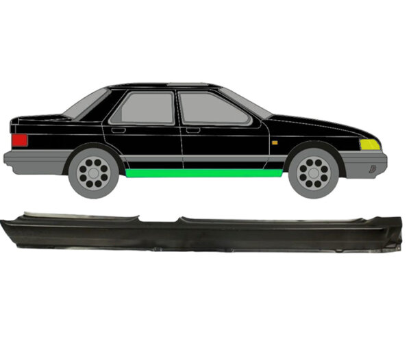 5 Tür Voll Schweller Blech für Ford Sierra 1982 - 1993 rechts