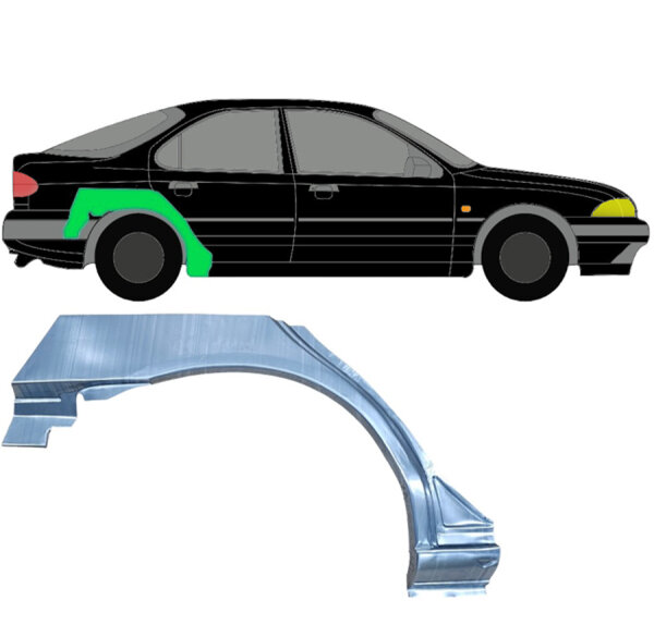 Radlauf hinten Blech für Ford Monedo Mk2 1993 - 2000 rechts