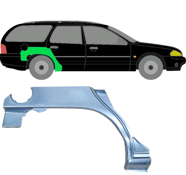 Hinten Kombi Radlauf Blech für Ford Monedo Mk1 1993 - 2000 rechts