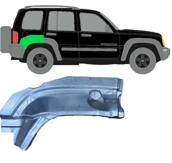 Hinten Radlauf Hinten Teil Blech für Jeep Liberty 2001 - 2008 rechts