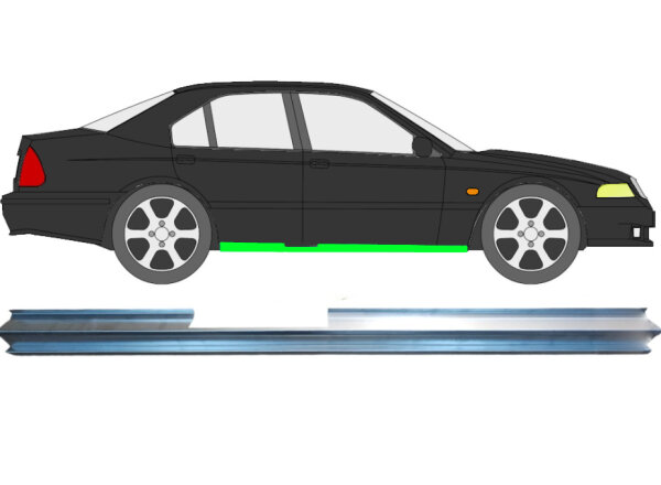Schweller Oben Teil Blech für Rover 400 1995 - 2000 rechts