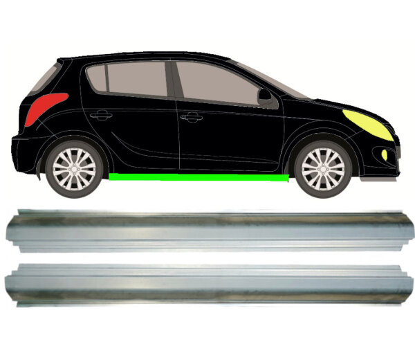 Schweller Blech Satz für Hyundai I20 2008 - 2014 rechts & links