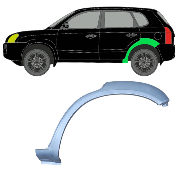 Hinten Radlauf Blech für Hyundai Tucson 2004 - 2010 links