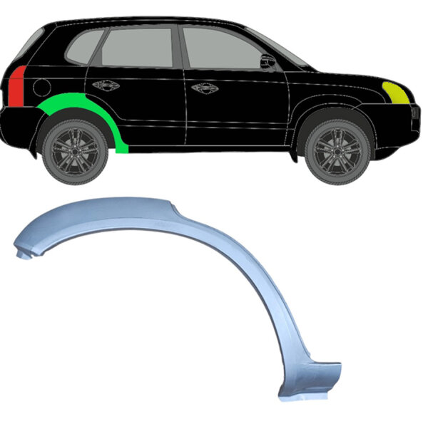 Hinten Radlauf Blech für Hyundai Tucson 2004 - 2010 rechts