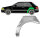 Hinten 3 Tür Radlauf Blech für Mazda 323 Bg 1989 - 1994 links