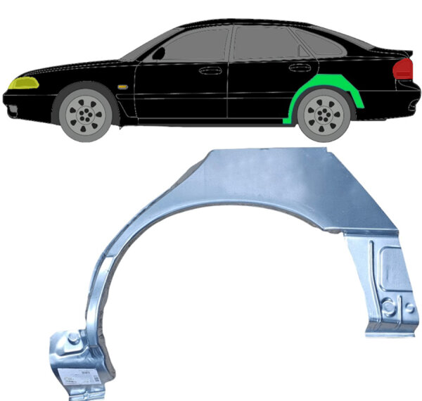 Hinten Radlauf Blech für Mazda 626 1992 - 1996 links
