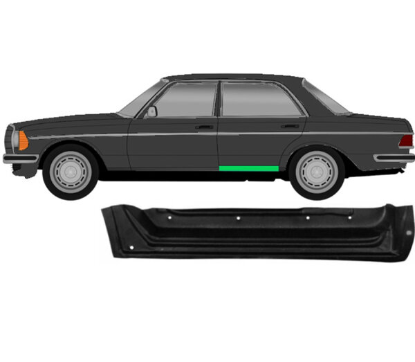 Innen Hinten Tür Blech für Mercedes W123 1975 - 1985 links