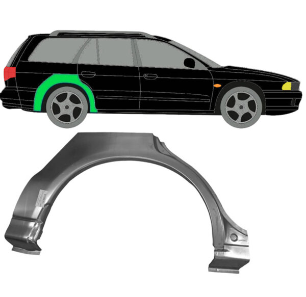 Kombi Radlauf Blech für Mitsubishi Galant 1996 - 2003 rechts