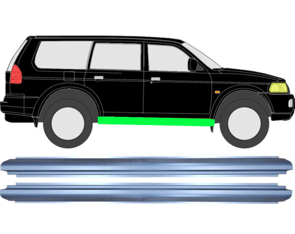 Schweller Blech Satz für Mitsubishi Pajero Sport 1996 - 2008 rechts & links