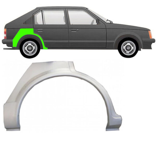 Hinten 5 Tür Radlauf Blech für Vauxhall Astra 1979 - 1984 rechts