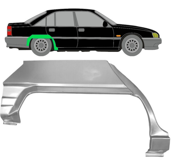 Hinten Radlauf Blech für Opel Vauxhall Omega A 1986 - 1993 rechts