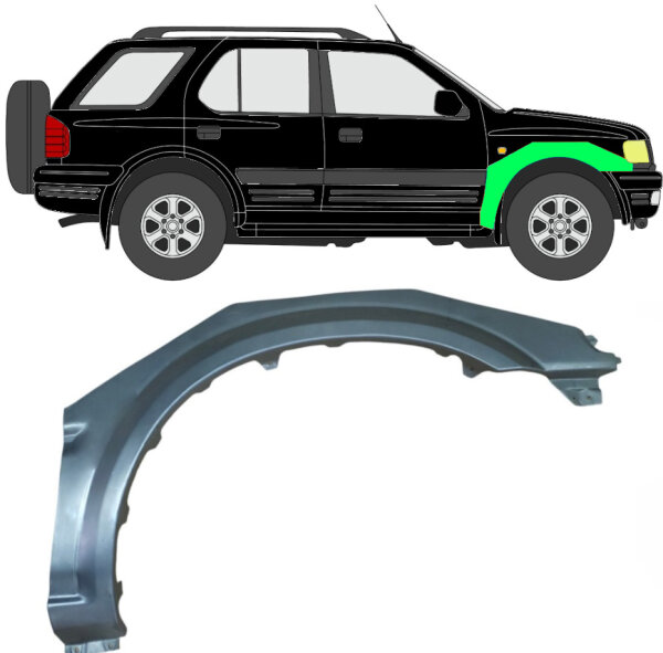Vorne Kotflügel Blech für Opel Vauxhall Frontera B 1998 - 2002 rechts