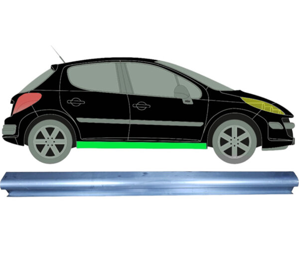 Schweller Blech für Peugeot 207 2006 - 2013 rechts