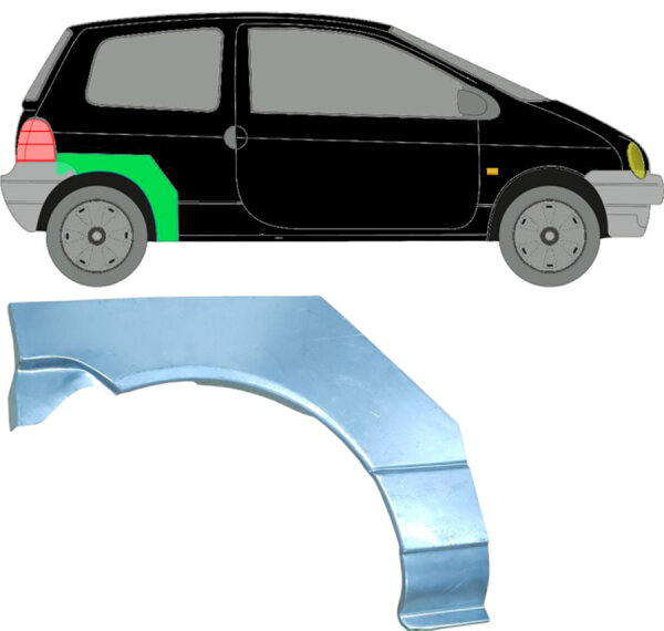 Hinten Radlauf Blech für Renault Twingo 1993 - 1998 rechts