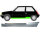 3 Tür Schweller Blech für Renault 5 1984 - 1996 links