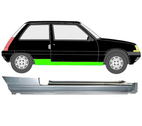3 Tür Schweller Blech für Renault 5 1984 - 1996 rechts