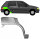 Hinten 5 Tür Radlauf Blech für Renault Clio I 1990 - 1998 rechts