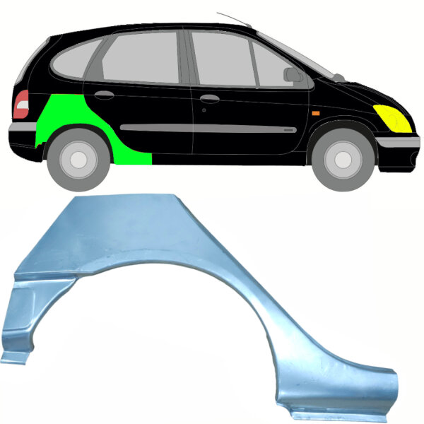 Hinten Radlauf Blech für Renault Scenic 1995 - 2003 rechts