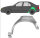 Hinten Radlauf Blech für Renault 19 1988 - 1995 links
