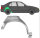 Hinten Radlauf Blech für Renault 19 1988 - 1995 rechts