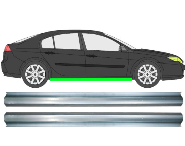 Schweller Blech Satz für Renault Laguna III Coupe rechts & links