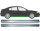Schweller Blech Satz für Renault Laguna III Coupe rechts & links