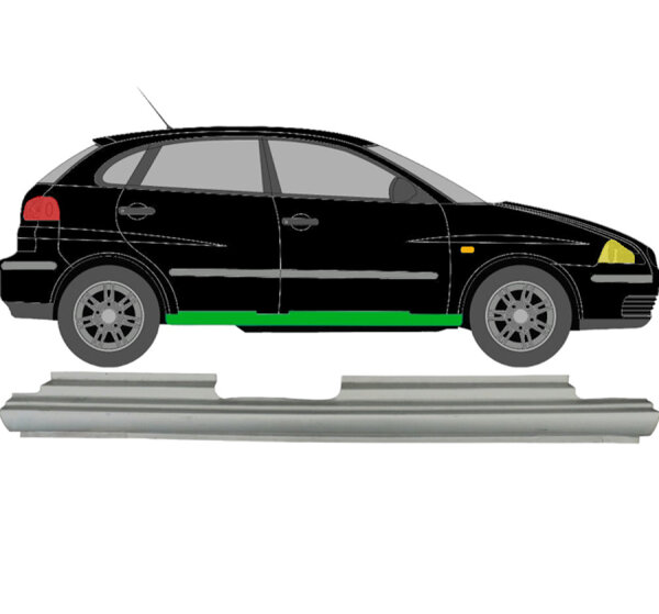 5 Tür Schweller Blech für Seat Ibiza 2002 - 2008 rechts