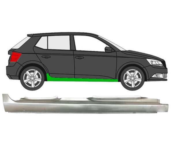 Voll Schweller Blech für Skoda Fabia Ab 2014 rechts